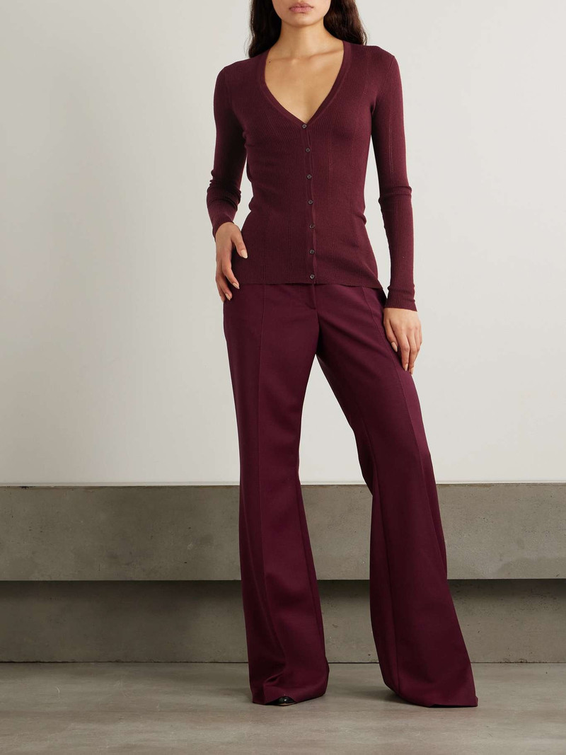 GABRIELA HEARST Lillian pointelle-knit wool cardigan outlook
