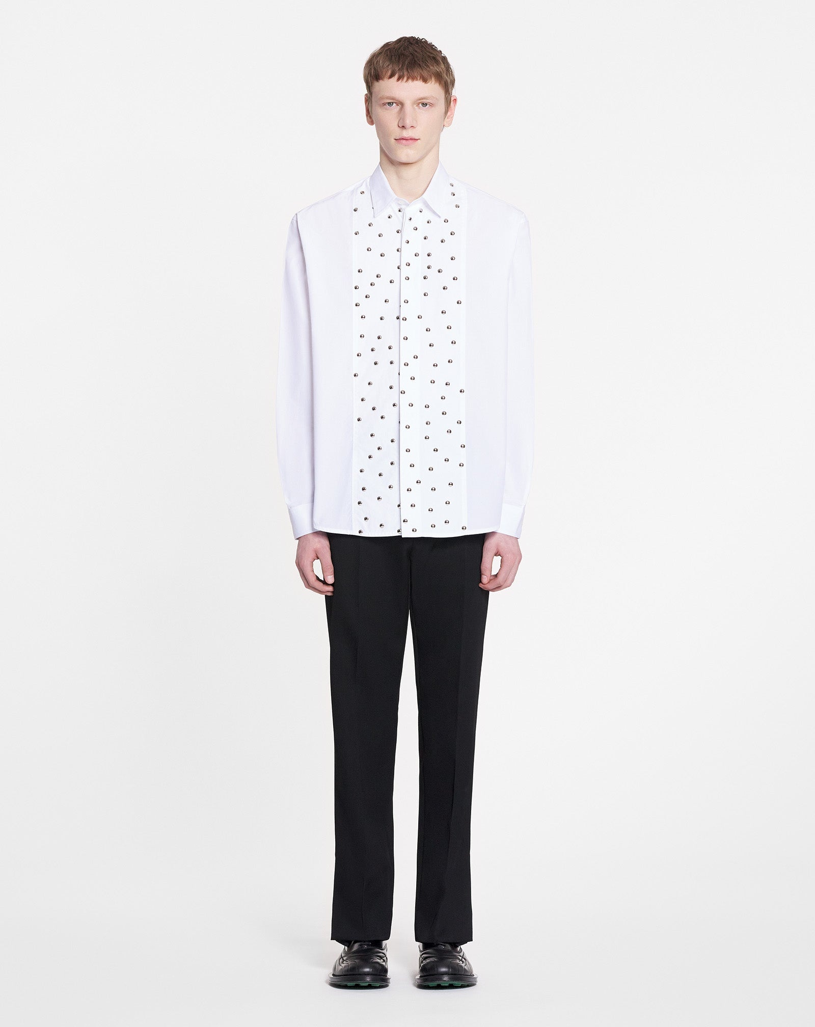 LOOSE-FIT STUDDED BIB SHIRT - 2
