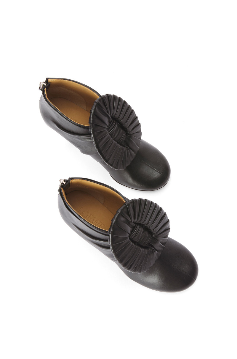 Pleated buckle boot in lambskin 3