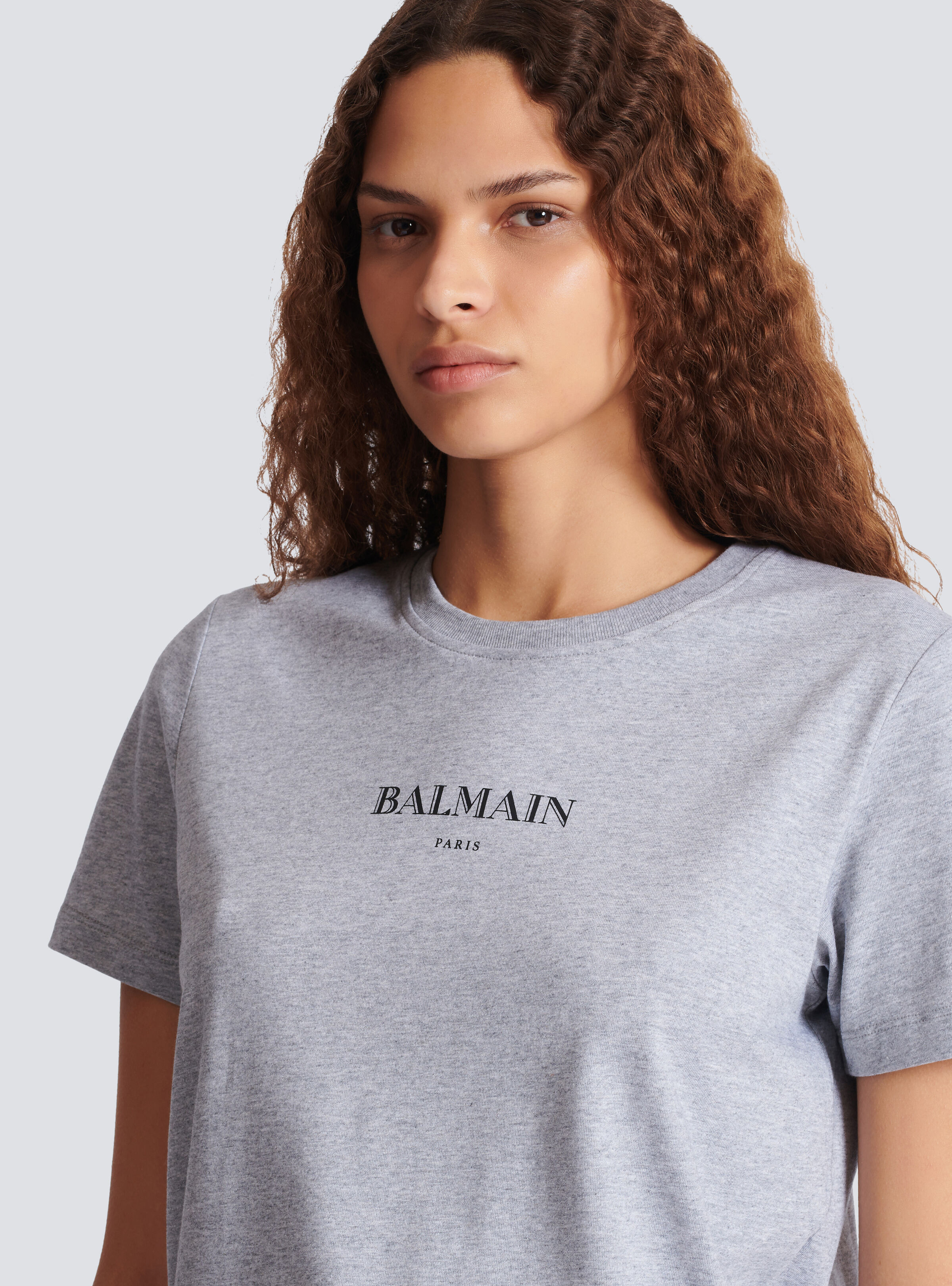 T-shirt with Balmain print - 7
