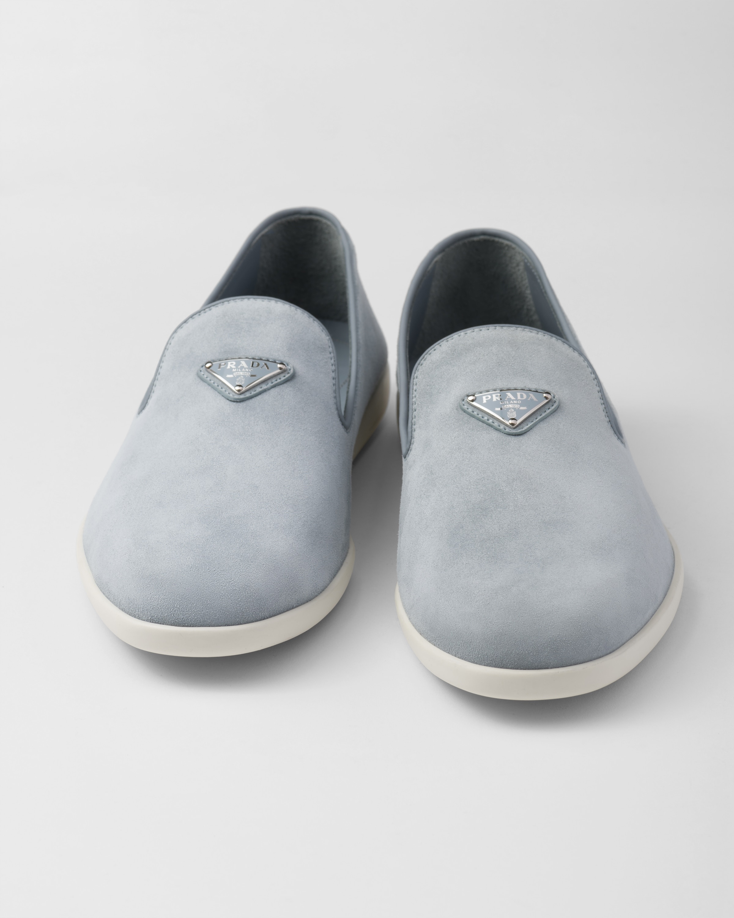Suede calf leather slip-ons - 6