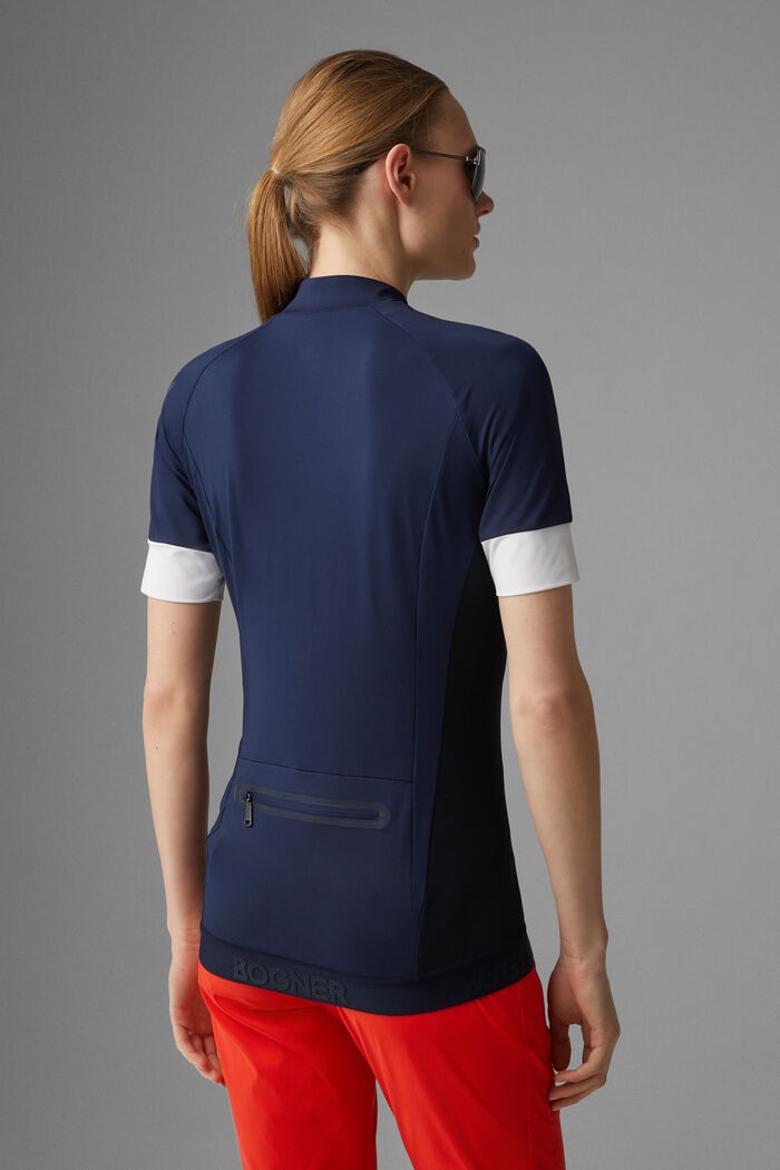 Fritzi Bike shirt in Navy blue/Orange - 3