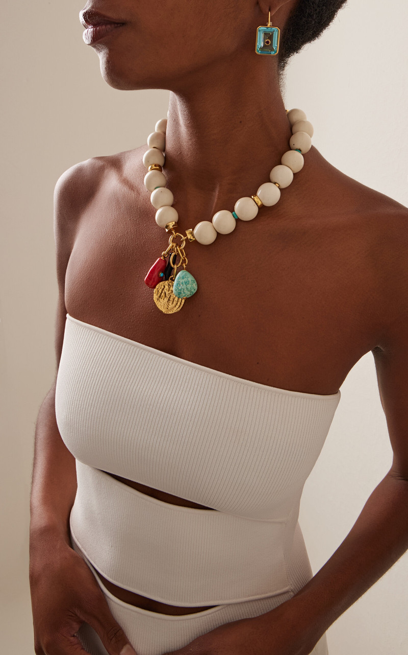 LIZZIE FORTUNATO Tile Earrings blue outlook