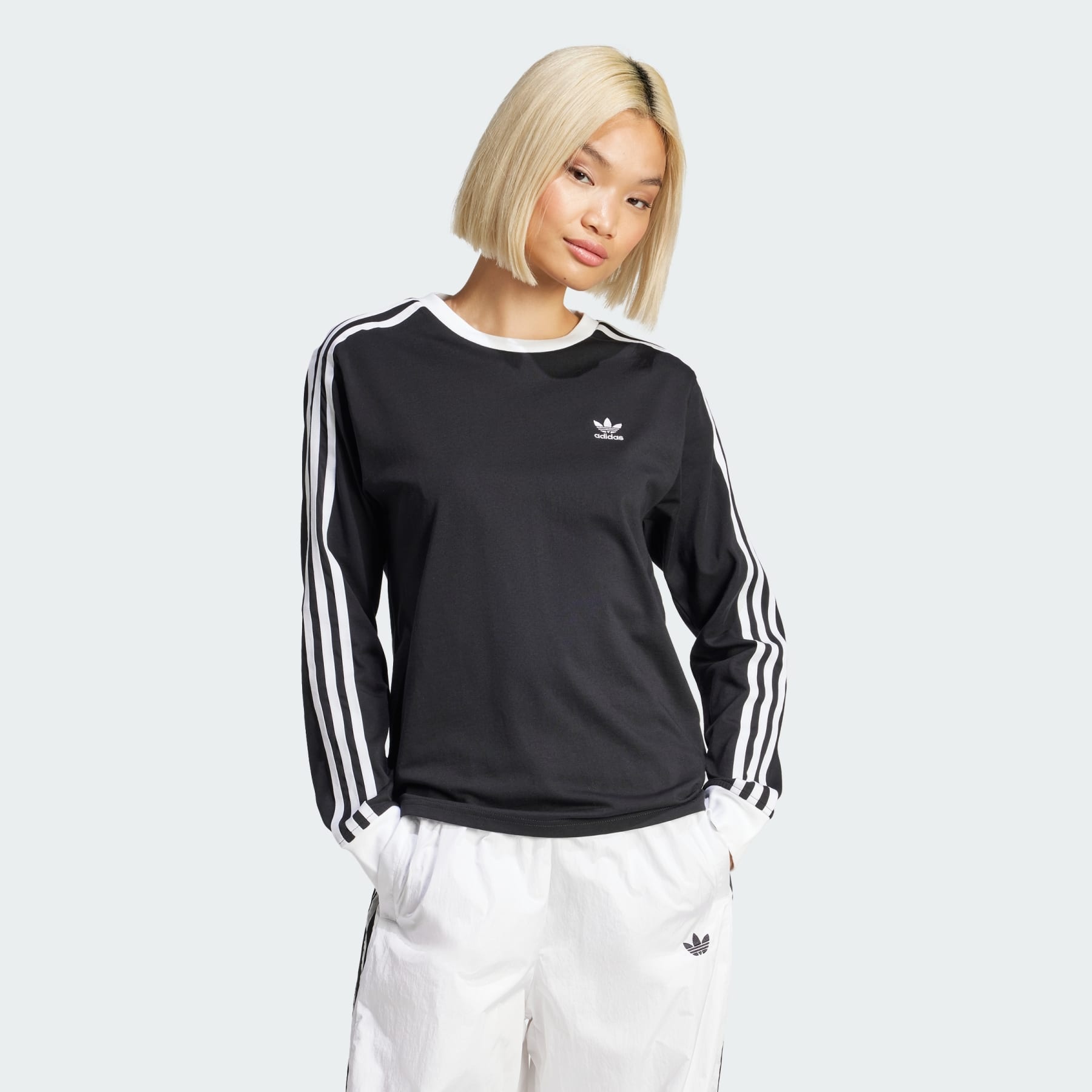 Adicolor 3-Stripes Regular Long Sleeve Tee - 2