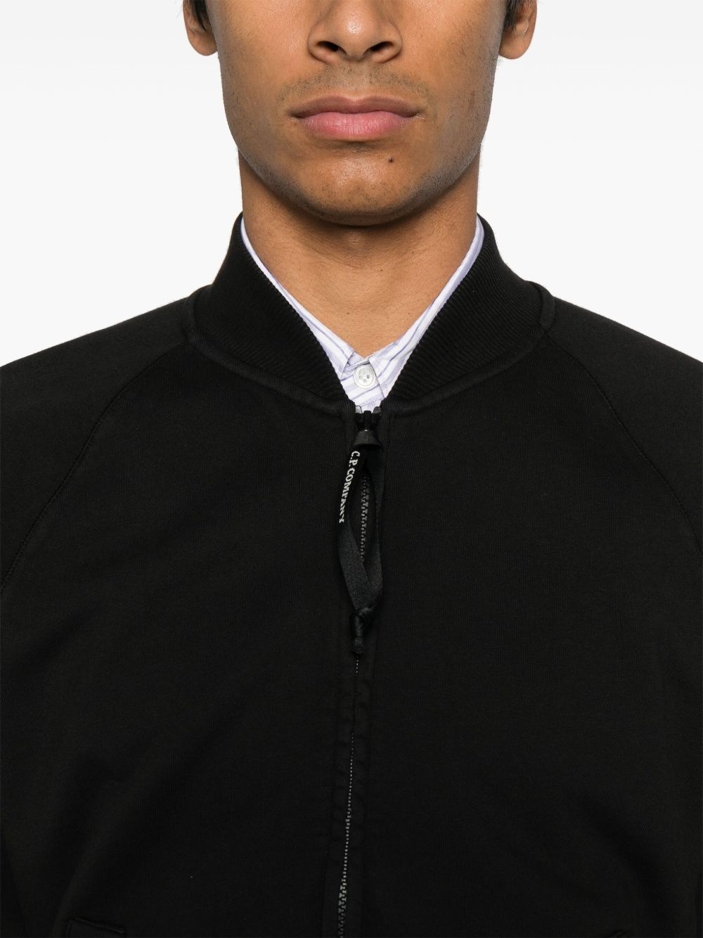 zip-up cotton sweatshirt - 5