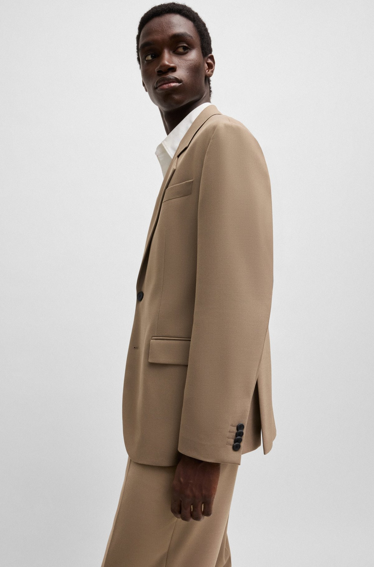 MODERN-FIT JACKET IN STRETCH TWILL WITH FULL LINING - 6