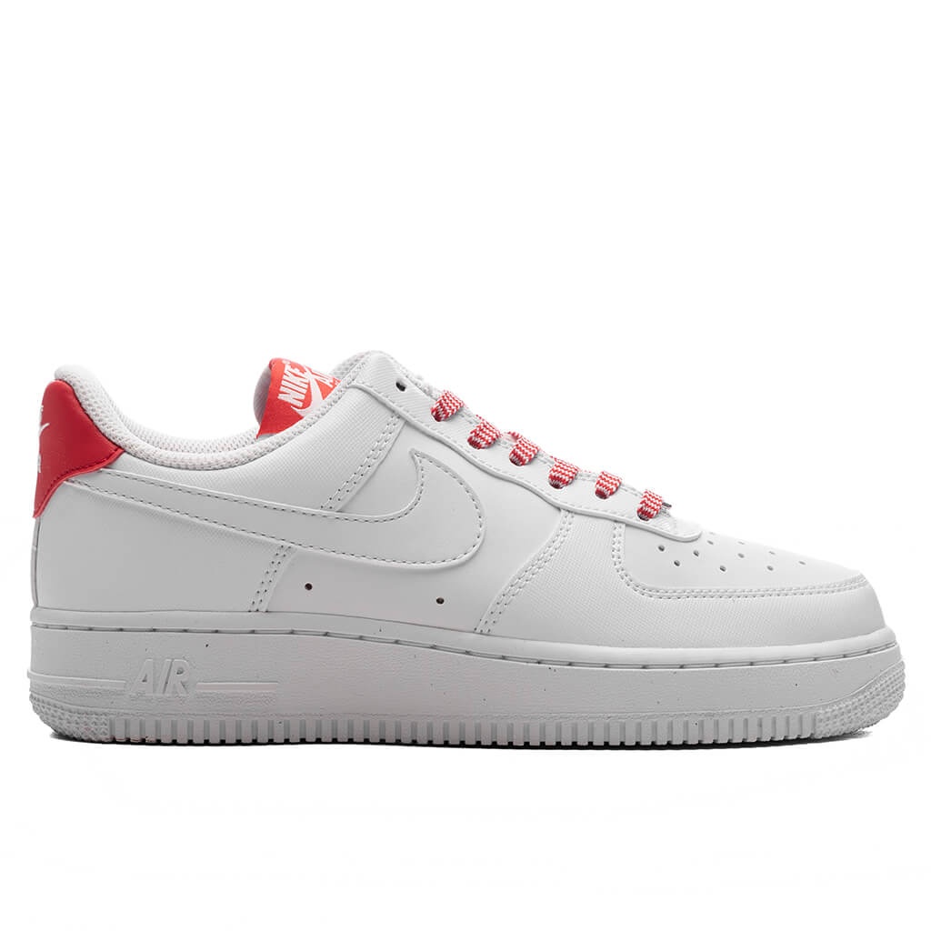 WOMEN'S AIR FORCE 1 '07 NEXT NATURE - WHITE/LIGHT CRIMSON/PINK FOAM - 1