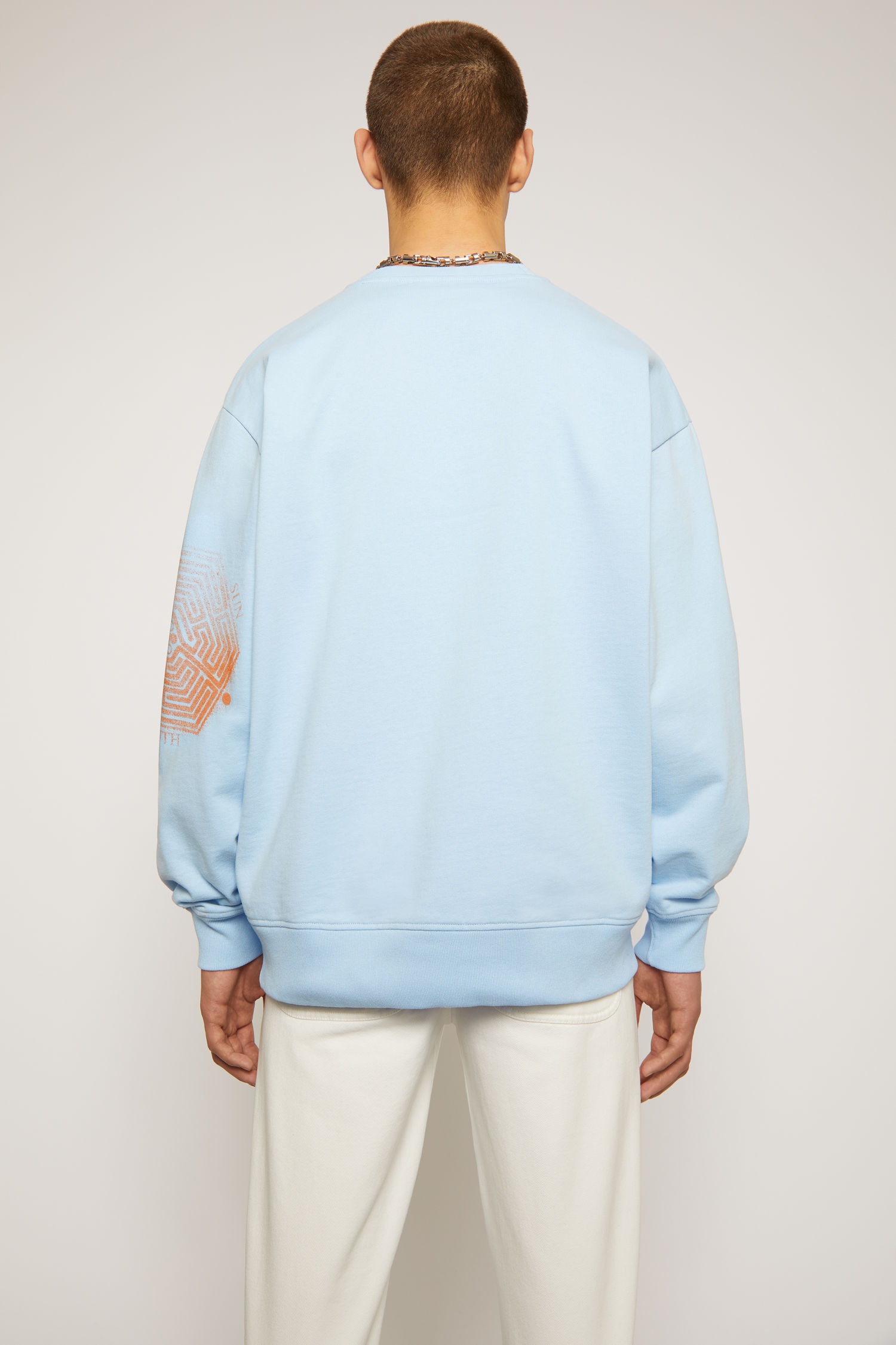 Mandala print sweatshirt ice blue - 4