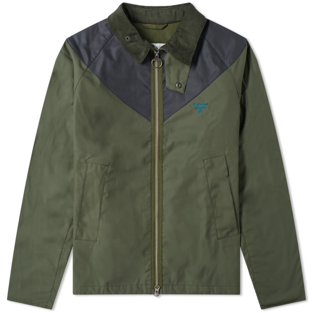 Barbour Beacon 2 Tone Zip Broad Waxed Jacket - 1