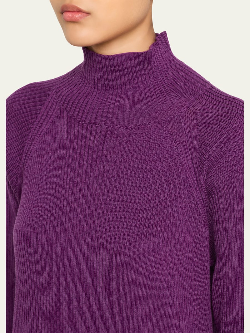 EILEEN FISHER Ribbed Merino Wool Turtleneck Sweater outlook