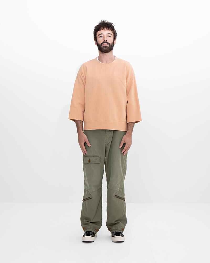 visvim JUMBO SB SWEAT 3/4 (V.D.) PINK | REVERSIBLE