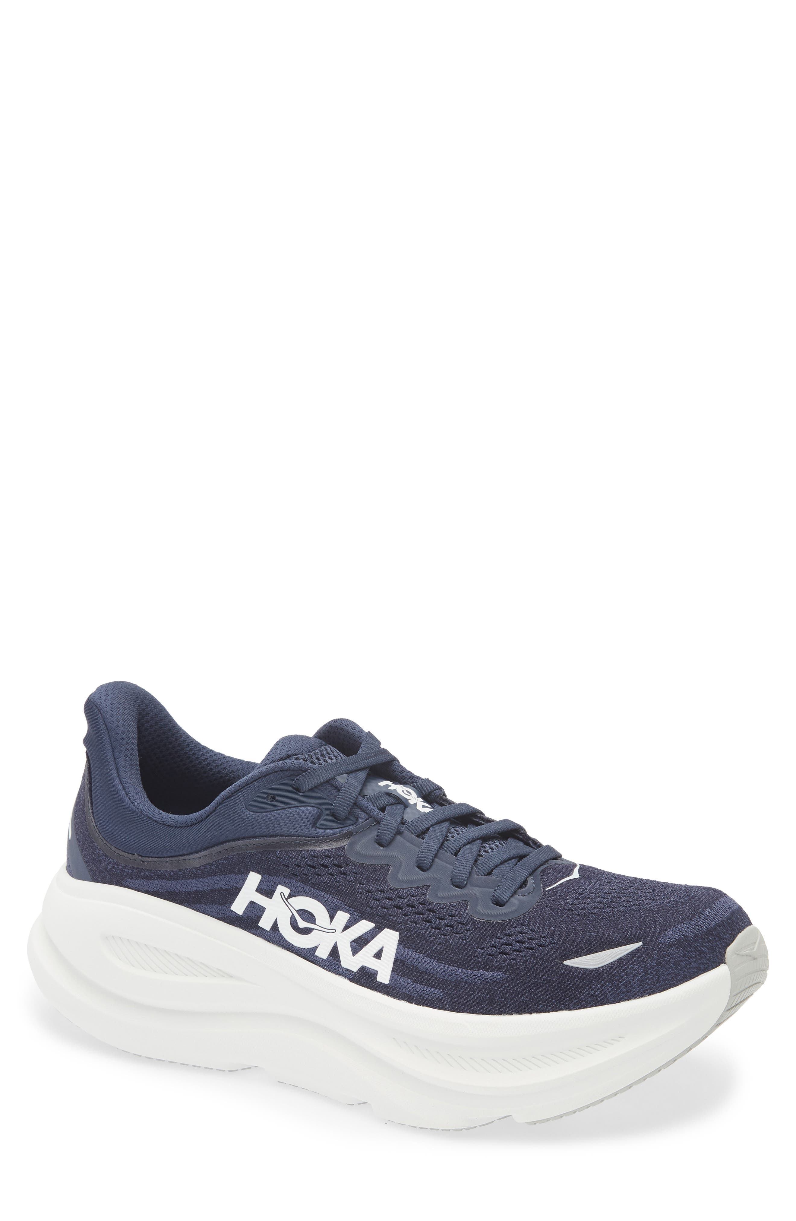 HOKA Bondi 9 Running Shoe in Varsity Navy /White at Nordstrom - 1