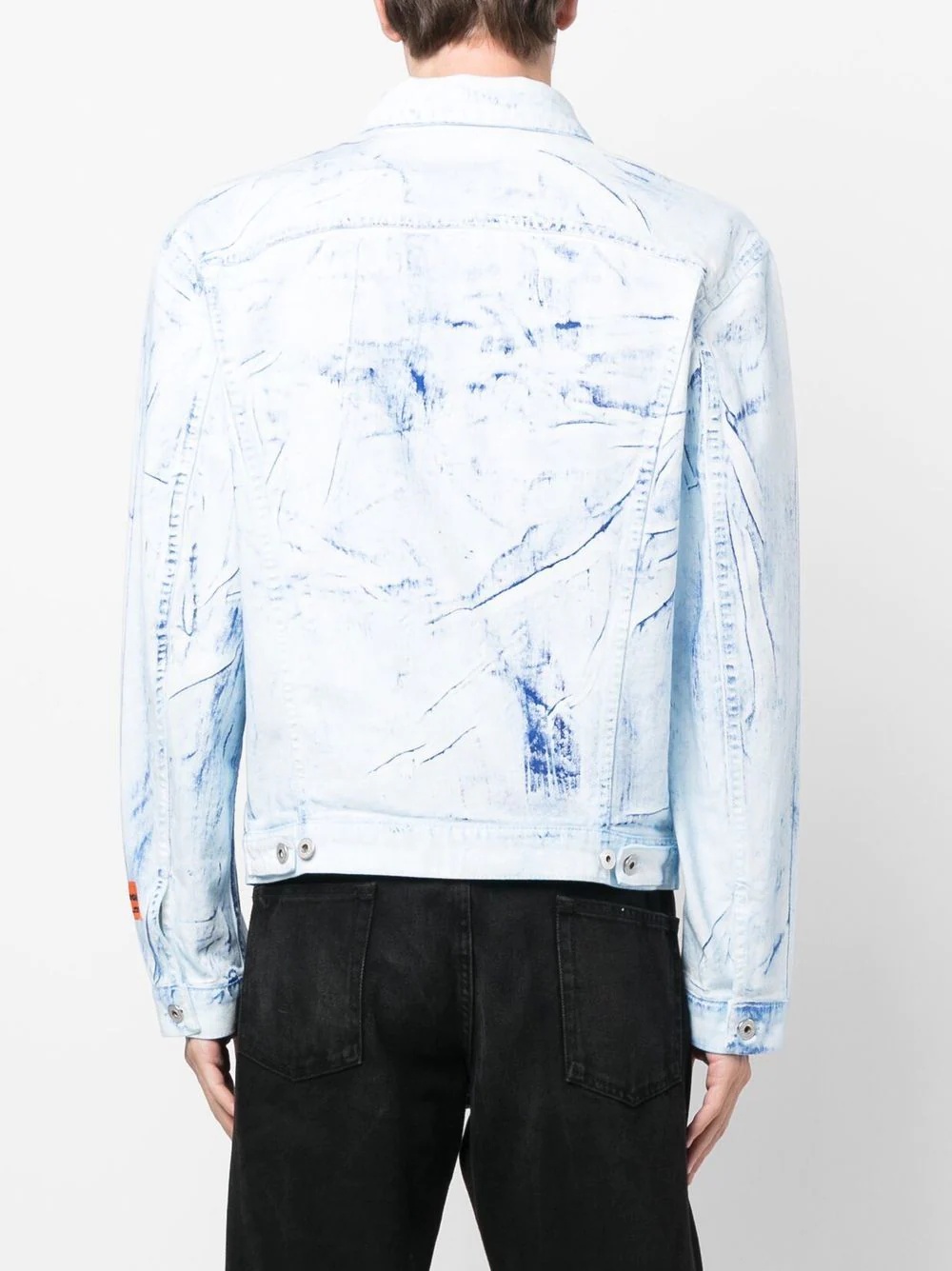 Overdyed button-up shirt jacket - 4