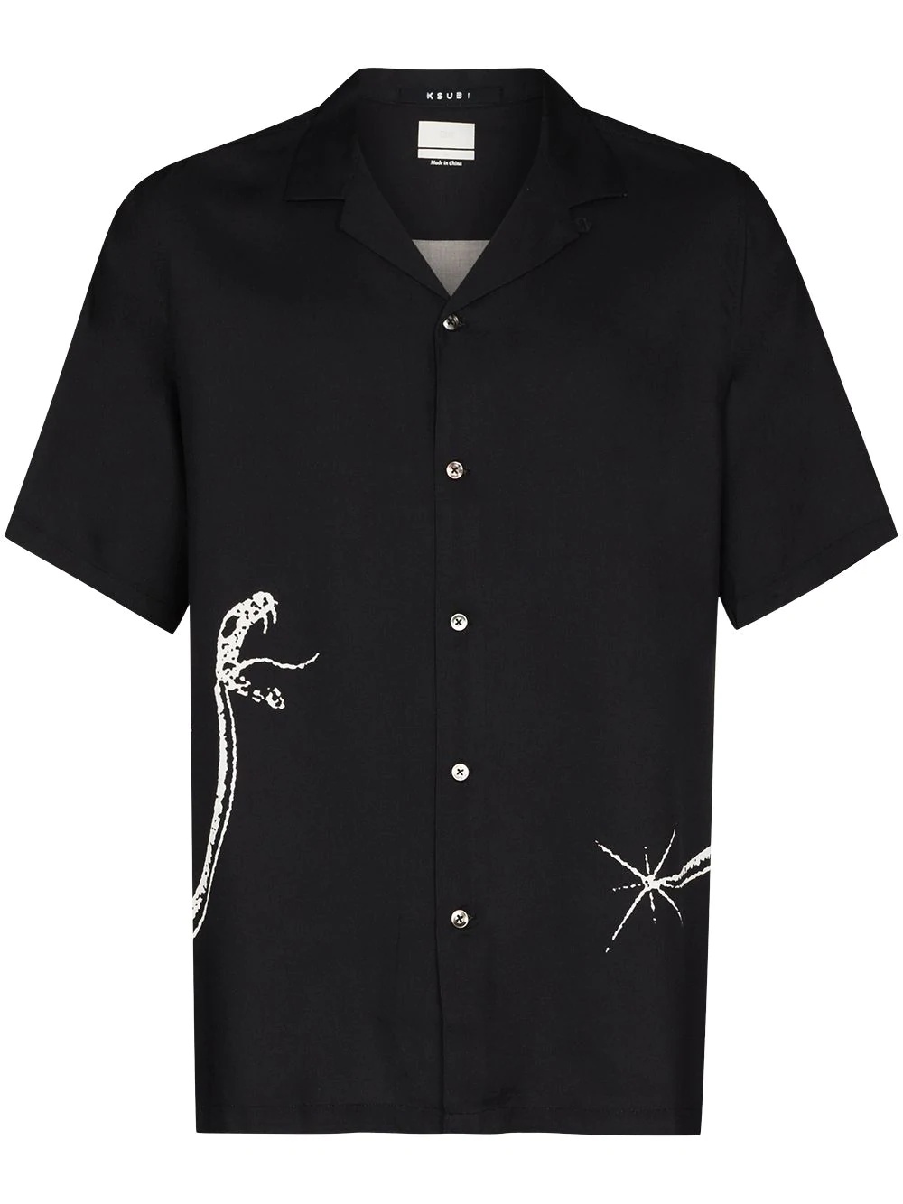 rear sparkle serpent print shirt - 1