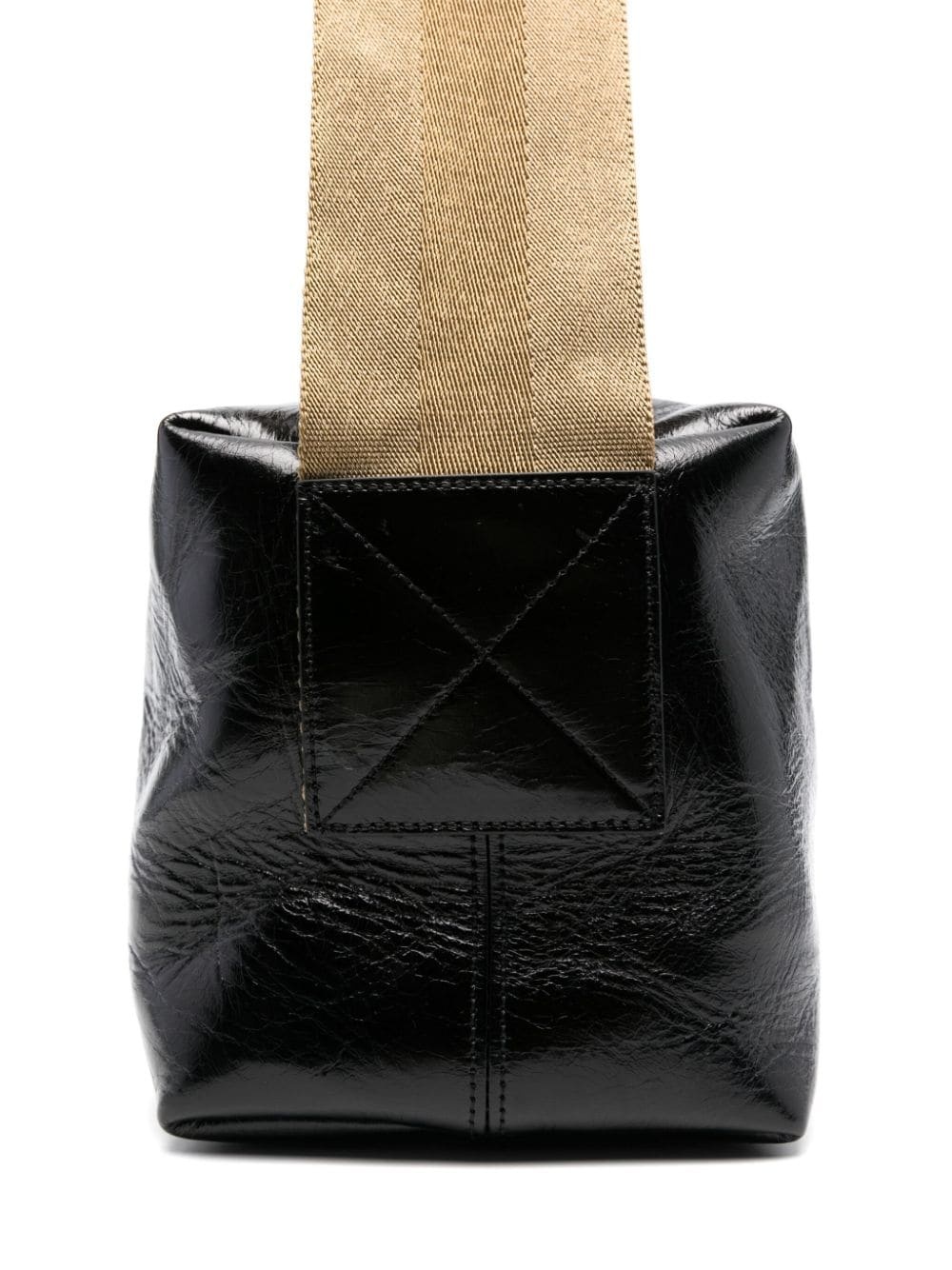 logo-debossed shoulder bag - 4