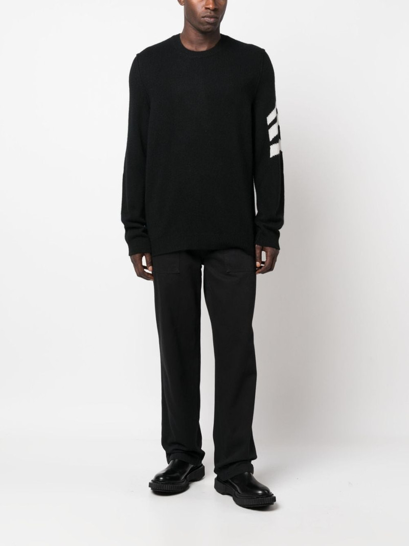 Zadig & Voltaire stripe-detail cashmere jumper outlook