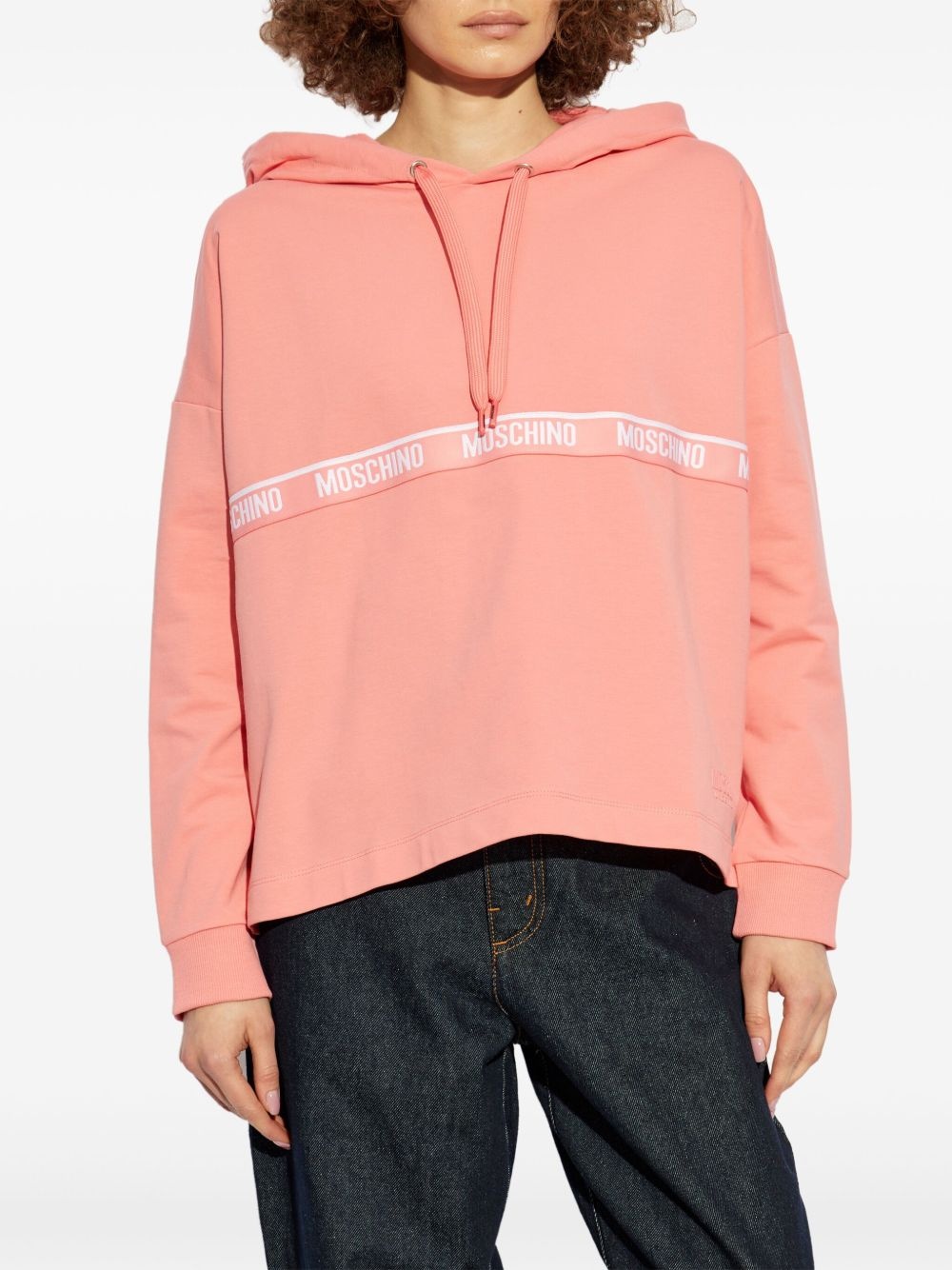 logo-embroidered hoodie - 3