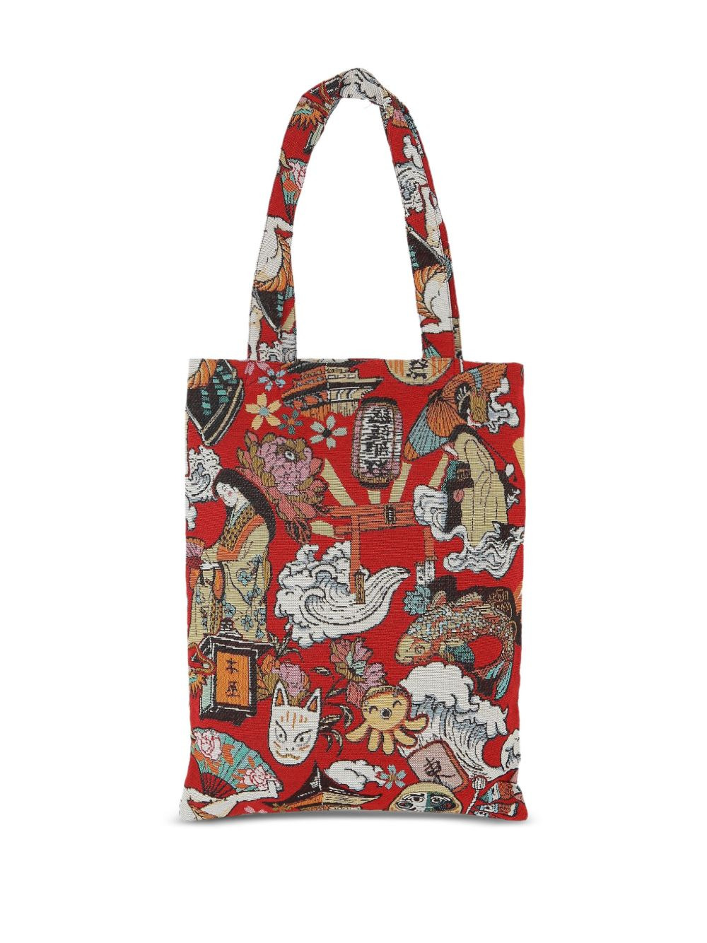 jacquard tote bag - 2