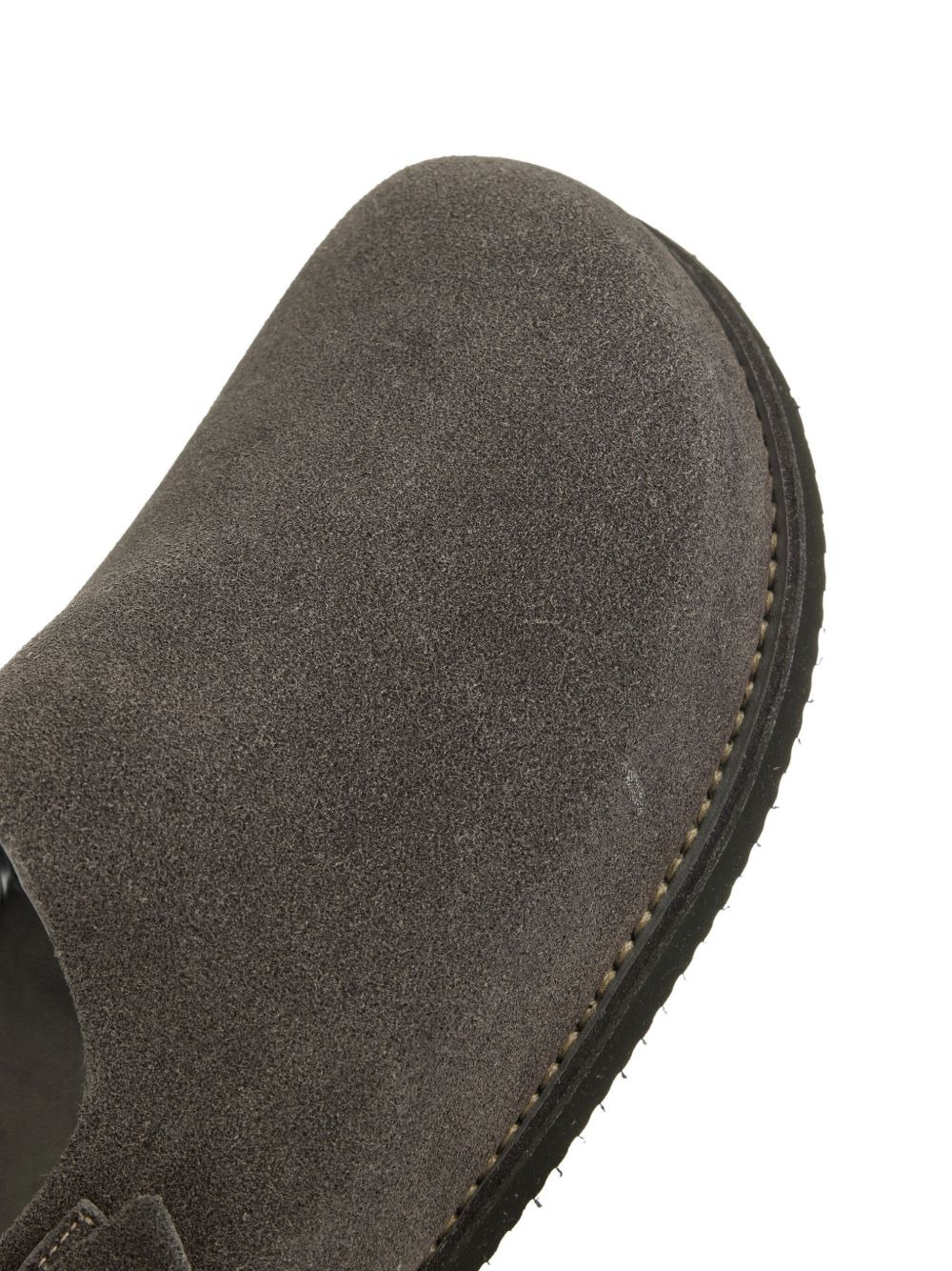 buckled suede mules - 4