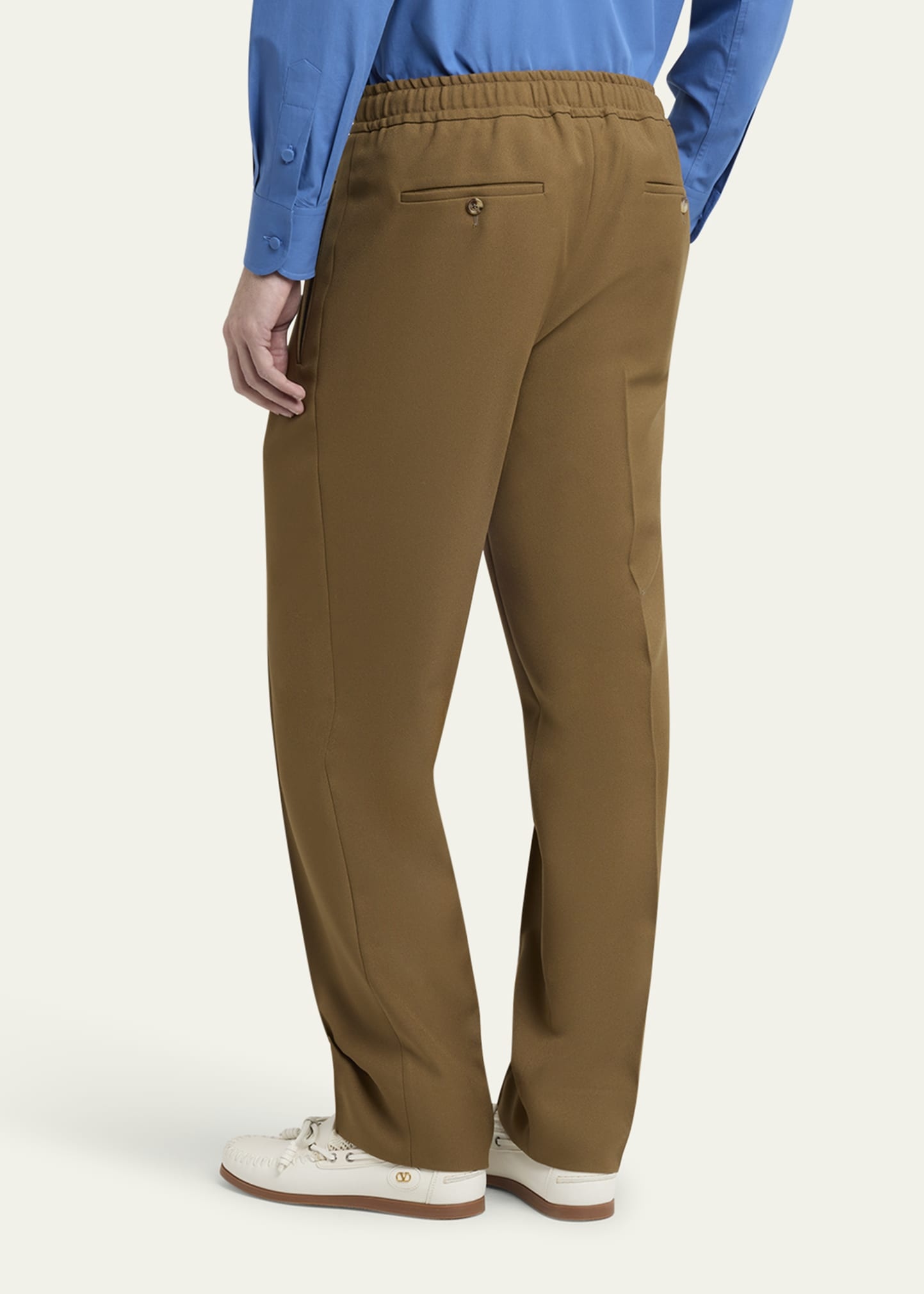 Men's Pintuck-Front Drawstring Pants - 3