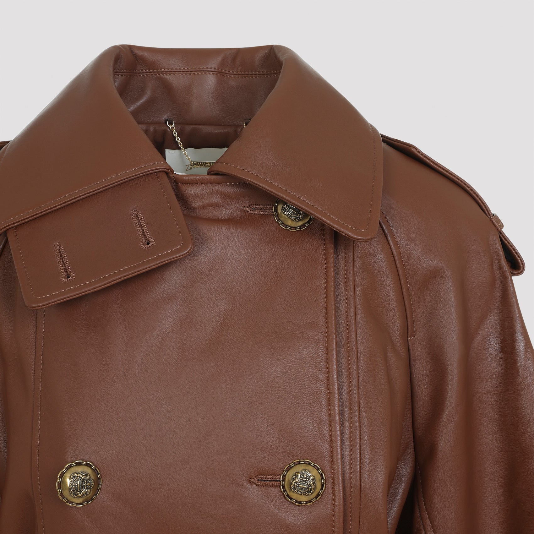 Hypnotic Leather Crop Trench Women - 3
