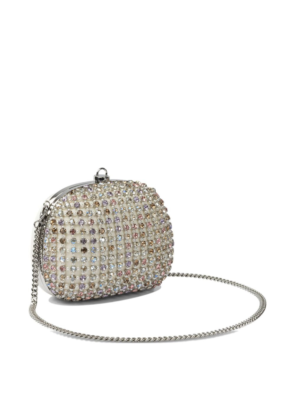 crystal-embellished clutch bag - 3