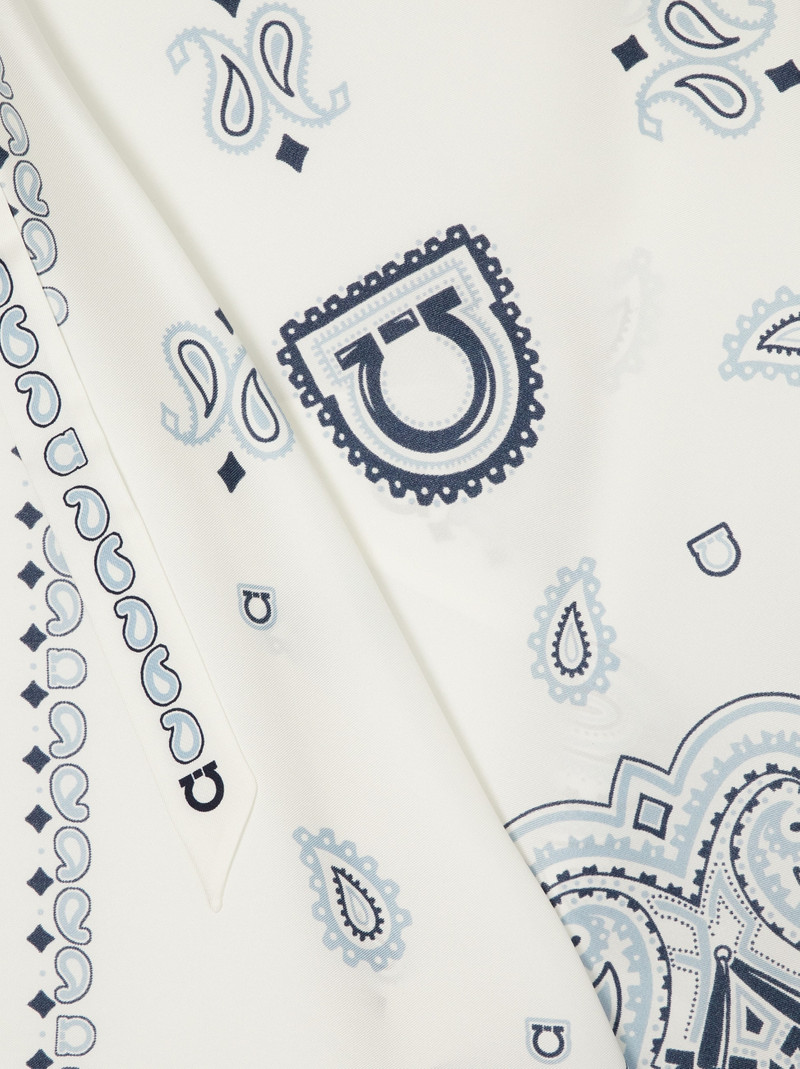 FERRAGAMO Arabesque print foulard top outlook