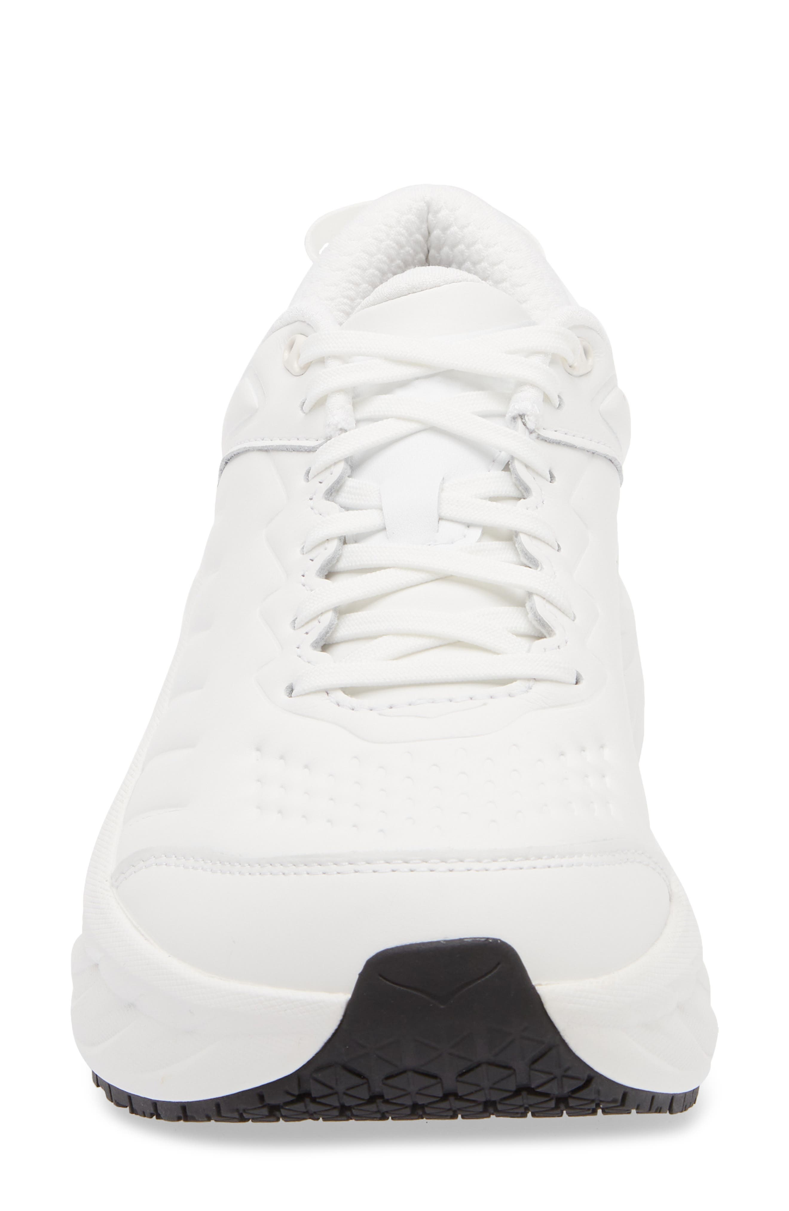 HOKA Bondi SR Water Resistant Running Shoe in Frost /Frost at Nordstrom - 4