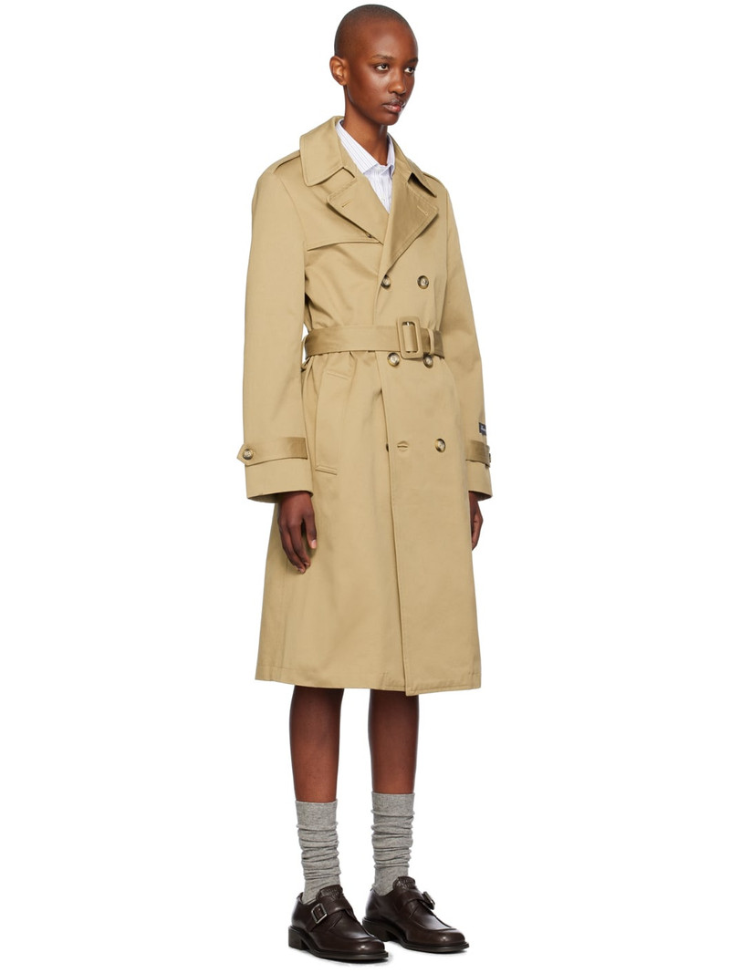 HommeGirls® Beige Classic Trench Coat outlook