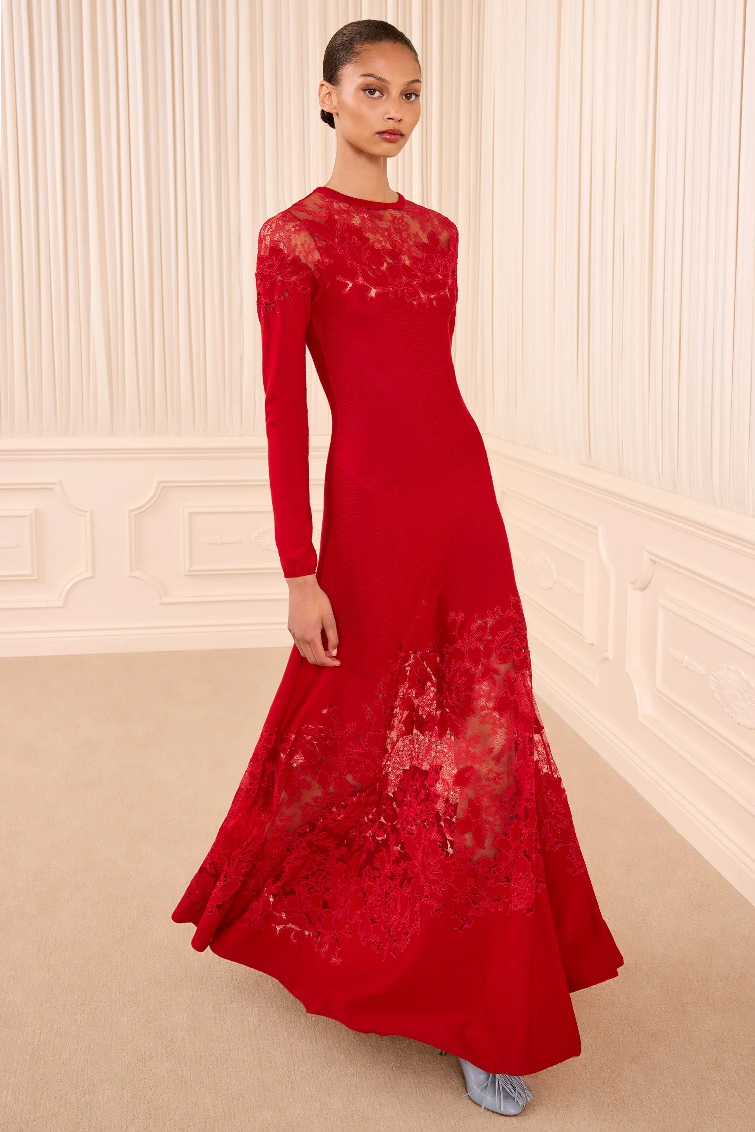 Clemence Long Sleeve Lace Dress - 1