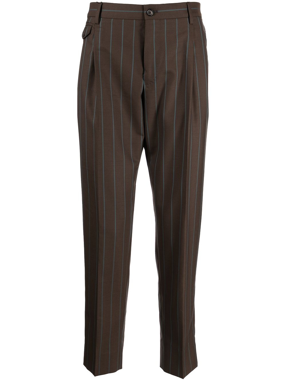 pinstripe-print tailored suit trousers - 1