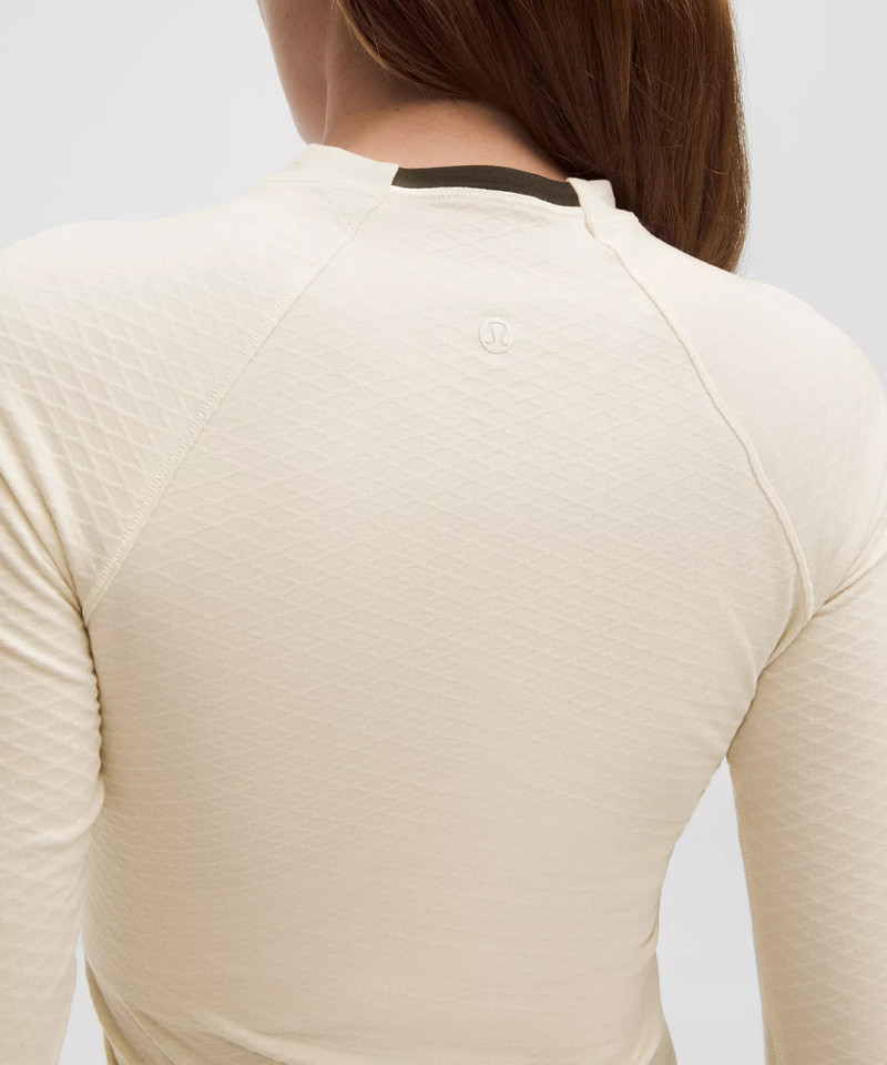 Diamond-Texture Wool-Blend Crewneck Base Layer 5