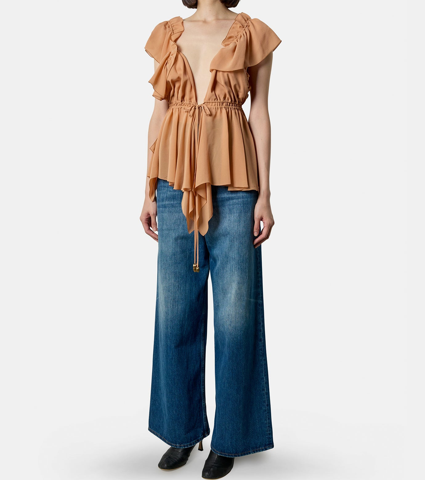 Silk Georgette Sleeveless Top - 4