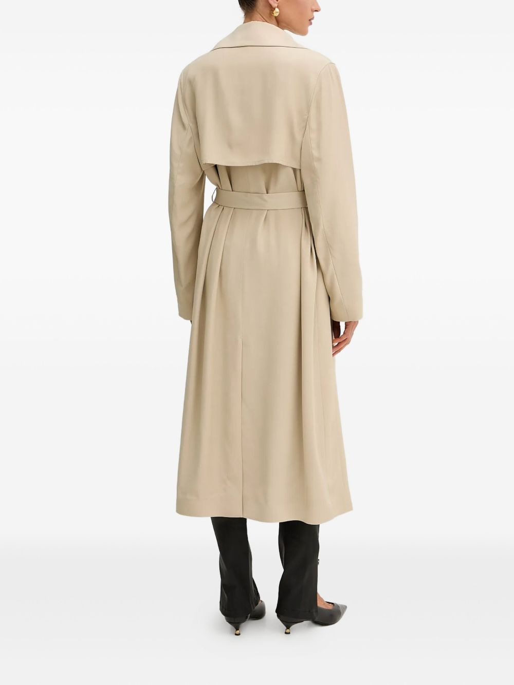 Calissya belted lapel trench coat - 3