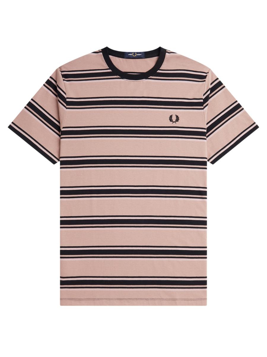 Tシャツ・カットソー FRED PERRY SS22 T-SHIRT WITH LOGO (FP-SM3103-42_102) Fred Perry t-shirt in black with vertical logo back print | ASOS