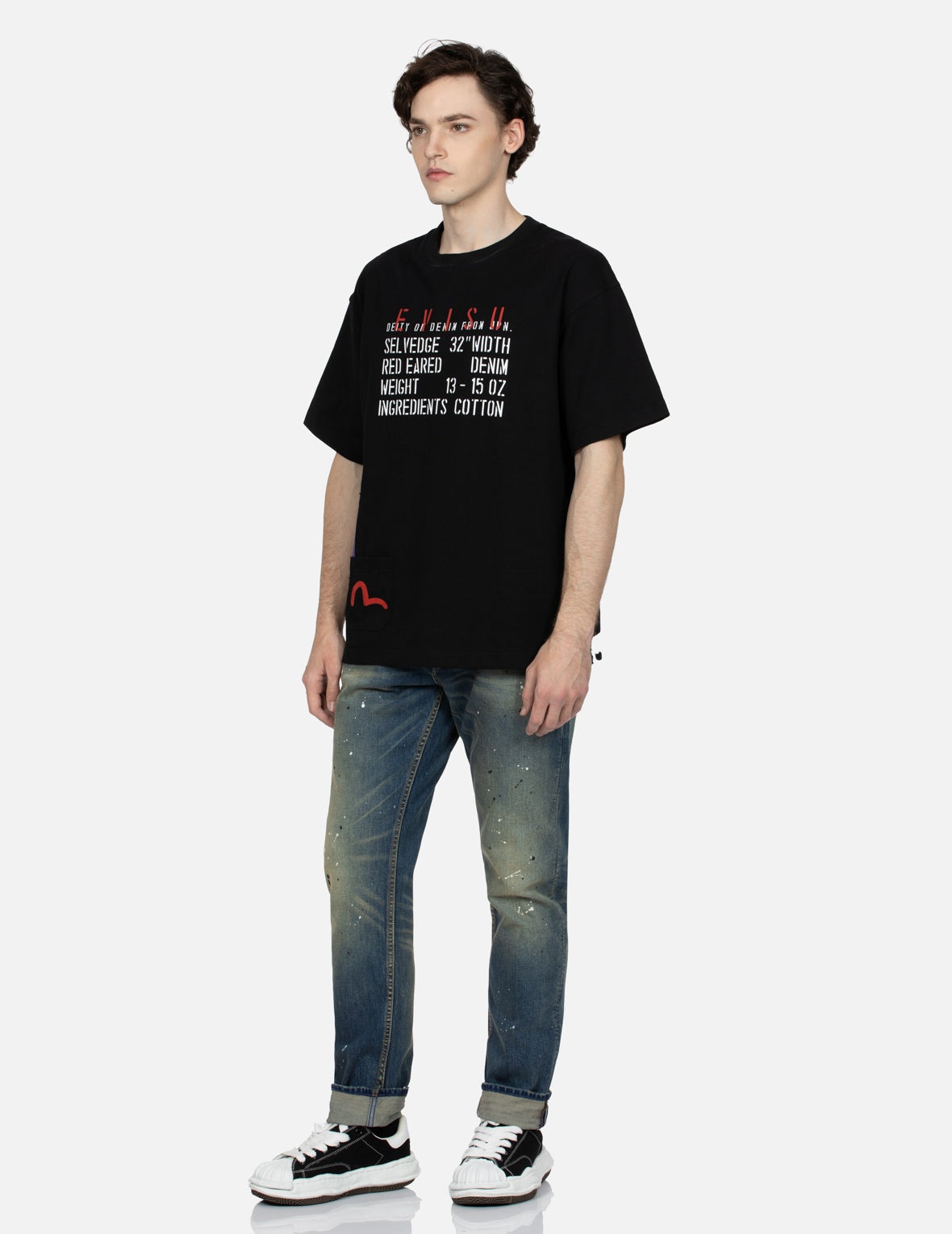 Graffiti Daicock Print Carrot Fit Jeans #2017 - 4