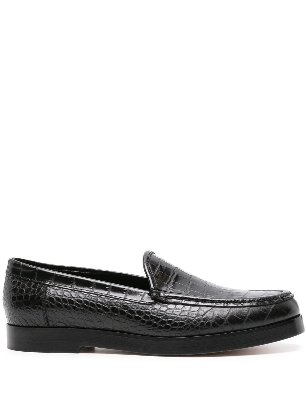 Dinelio embossed-crocodile loafers - 1