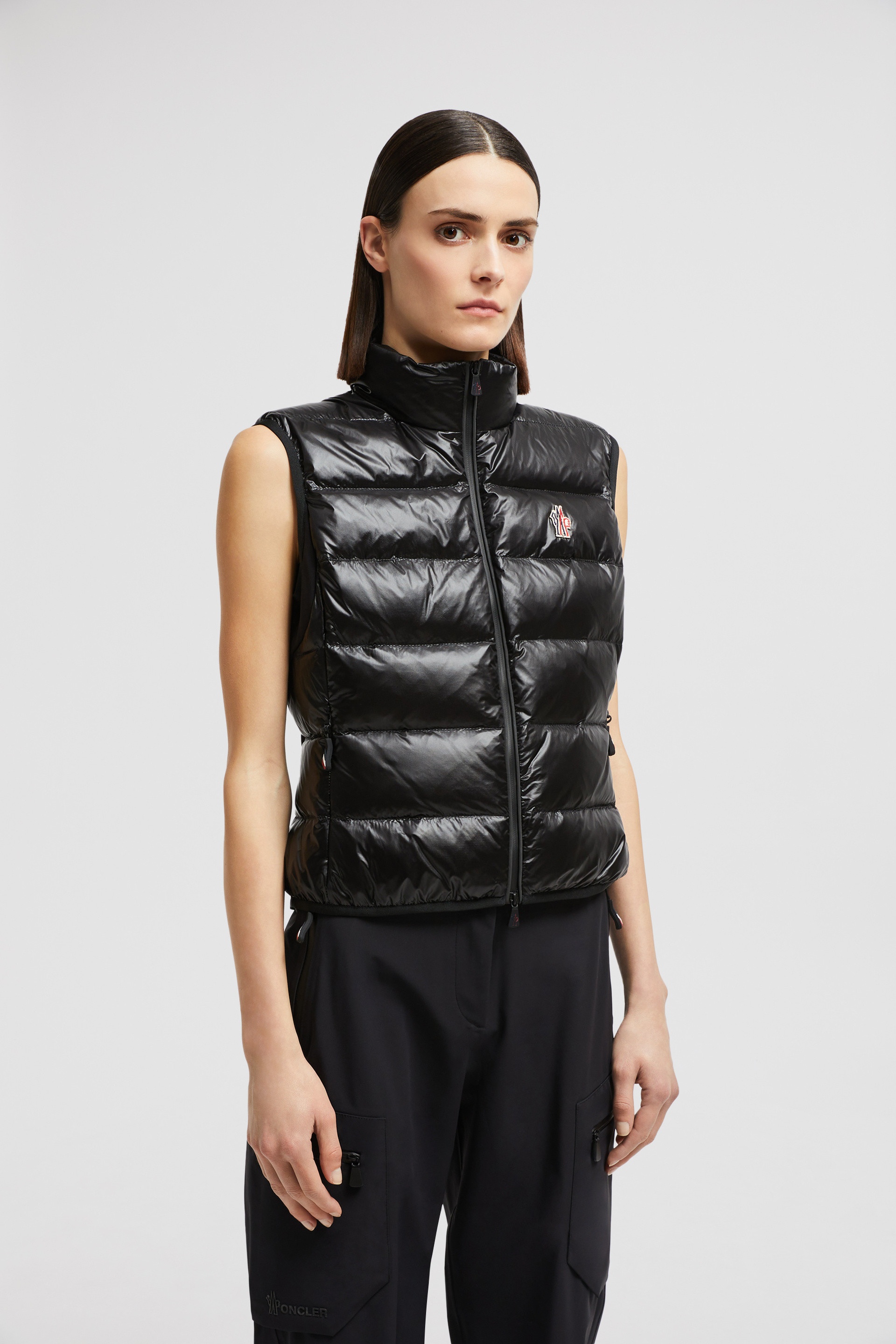 Padded Zip-Up Jersey Vest - 3