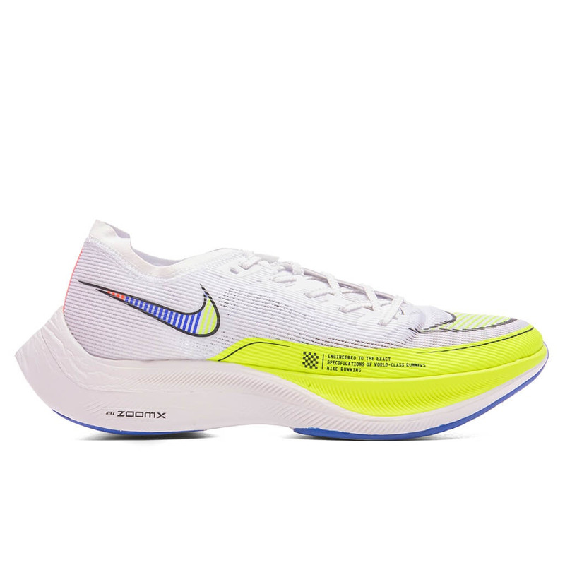 Zoomx Vaporfly 다음 % 2 "White / Black-Volt-Racer Blue-Br"스니커 - 1