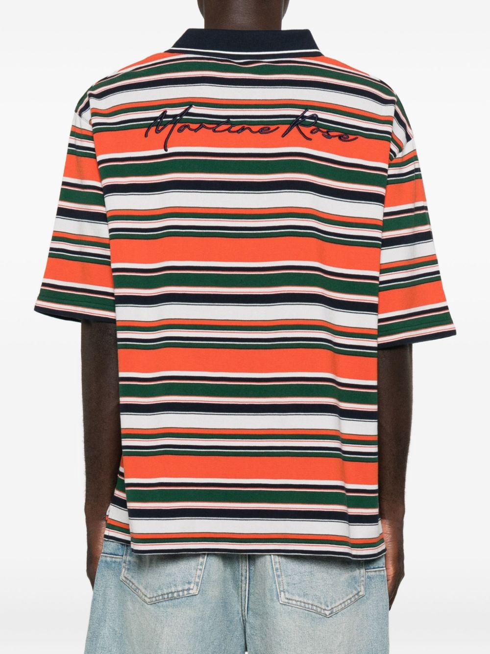 stripe logo polo shirt - 3