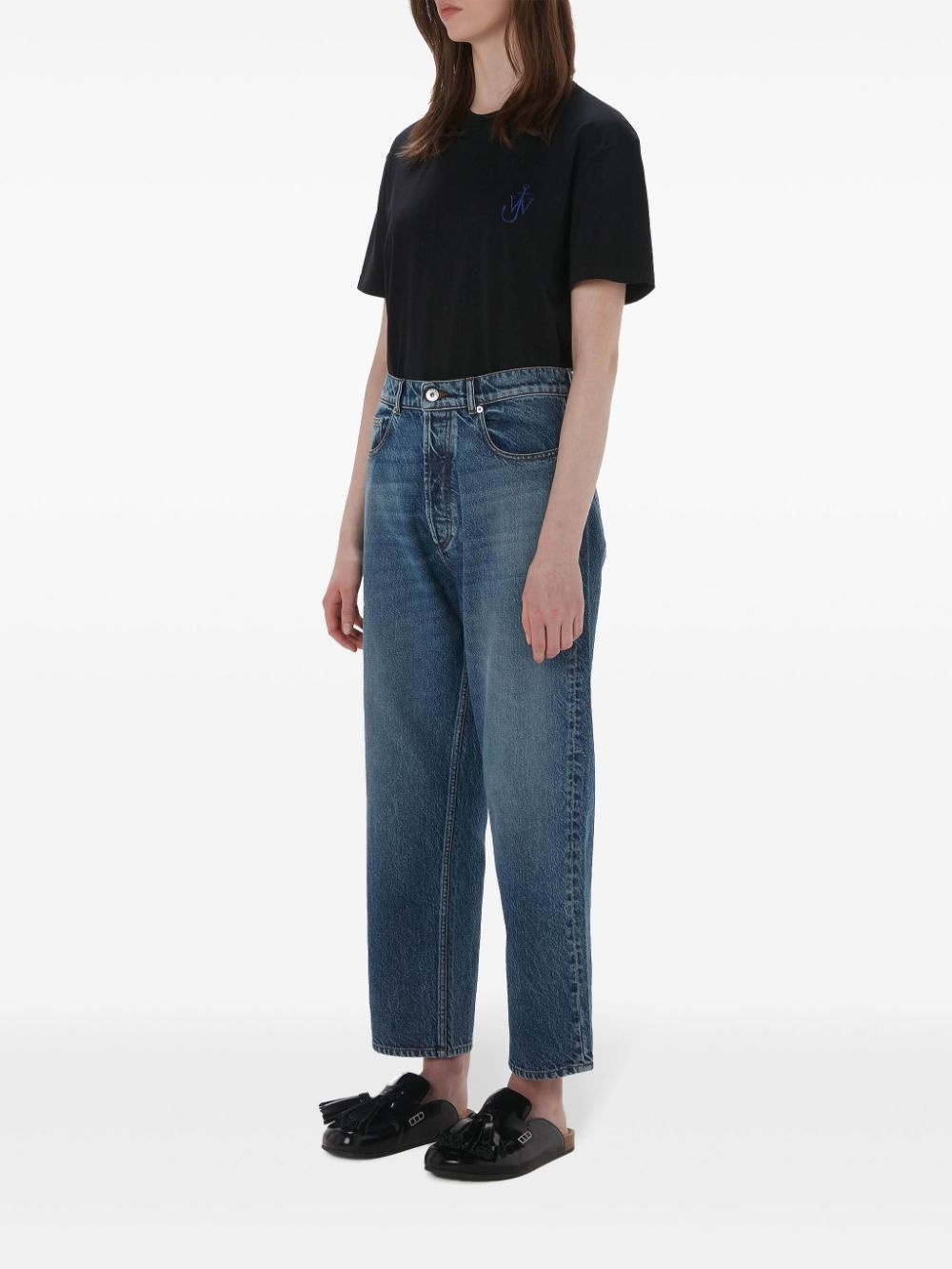 cropped straight-leg jeans - 2