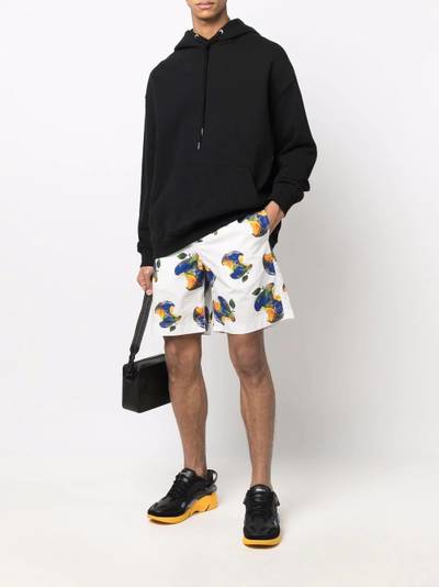 MSGM apple-print shorts outlook