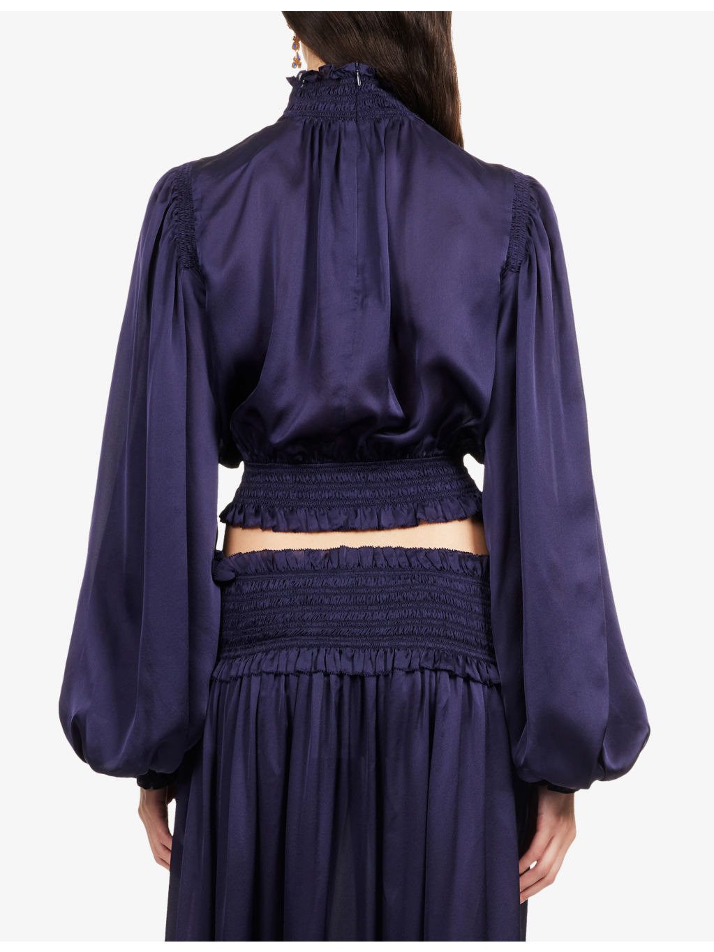 Dream Shirred Silk Blouse - 4