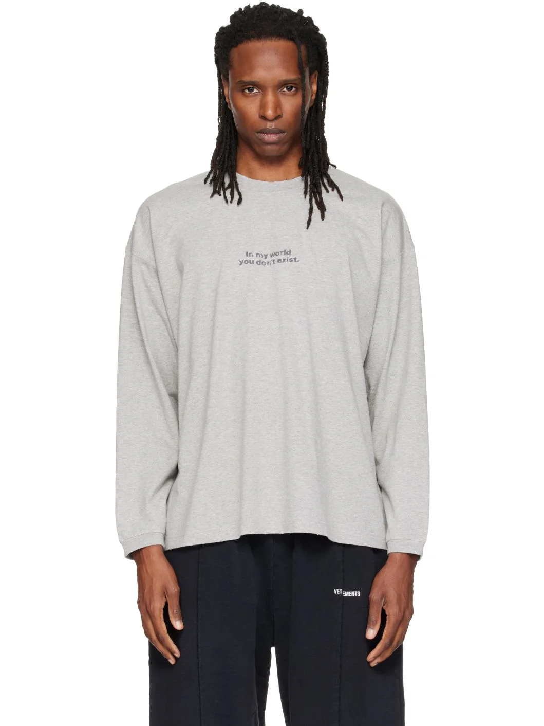 Black 'In My World' Longsleeve T-shirt - 1