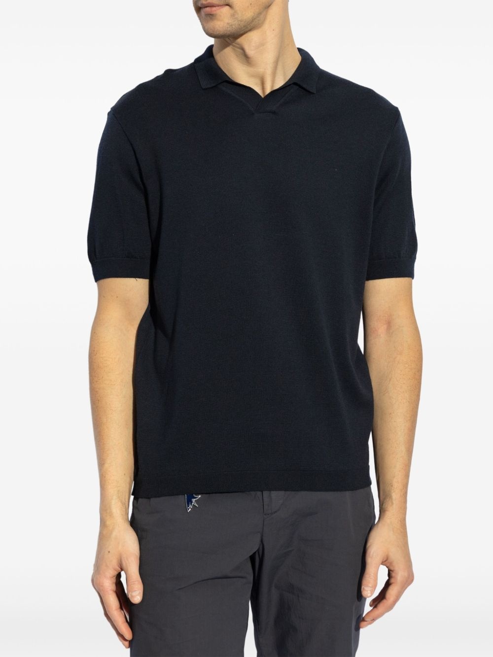 fine-knit polo shirt - 3