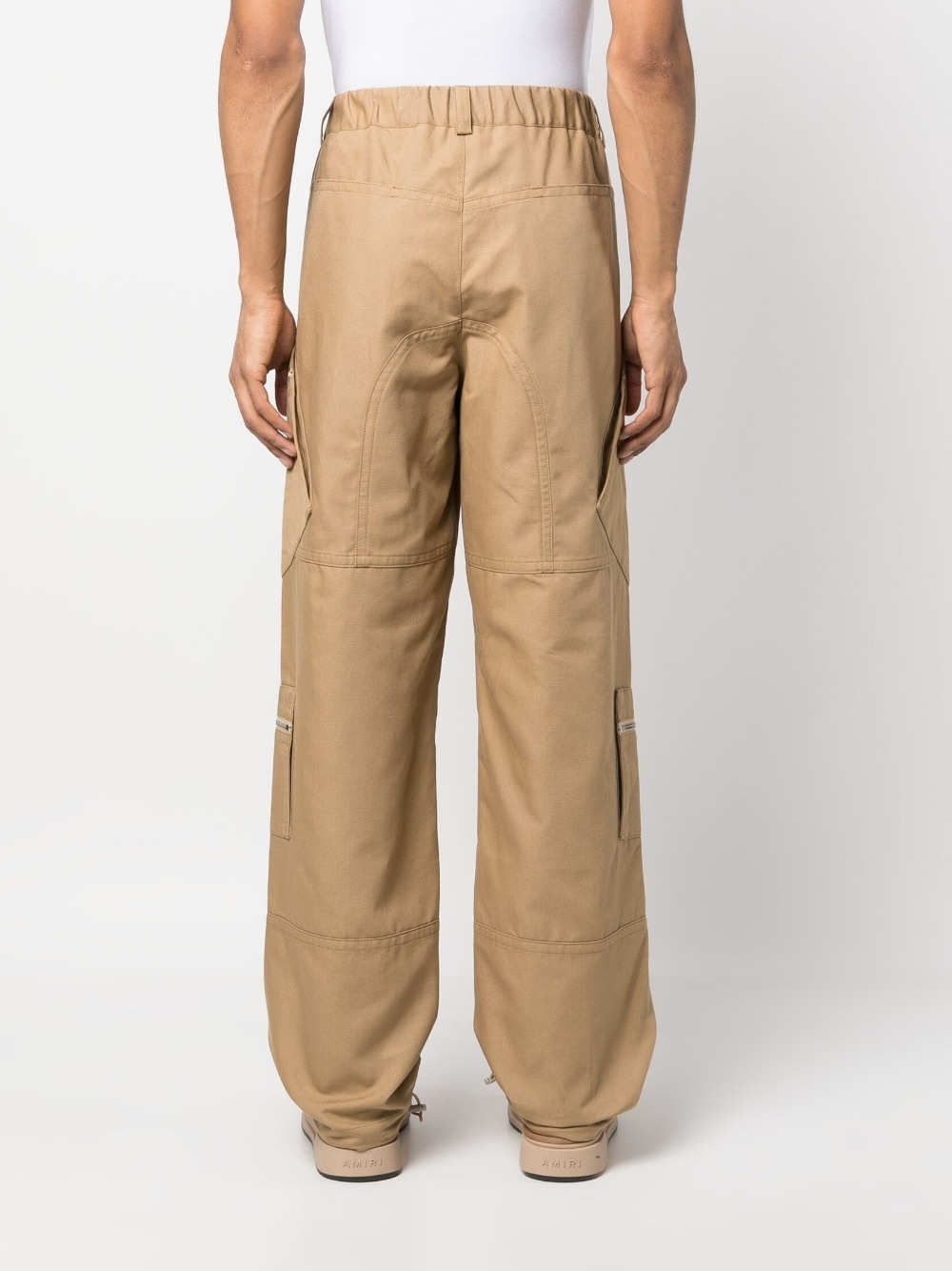 straight-leg cargo trousers - 4