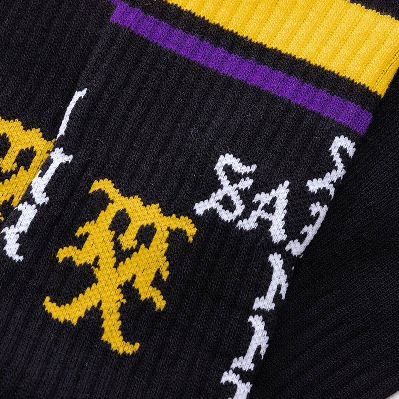 SAINT M×××××× SAINT SINNER SOCKS - BLACK/PURPLE outlook