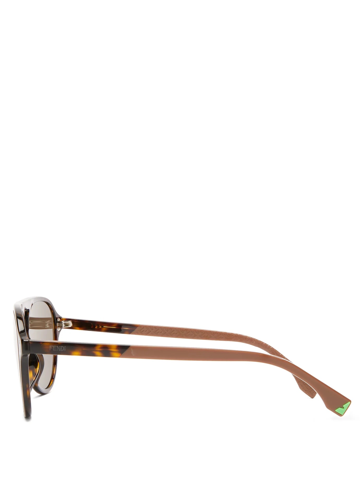 Mirrored tortoiseshell-acetate aviator sunglasses - 4