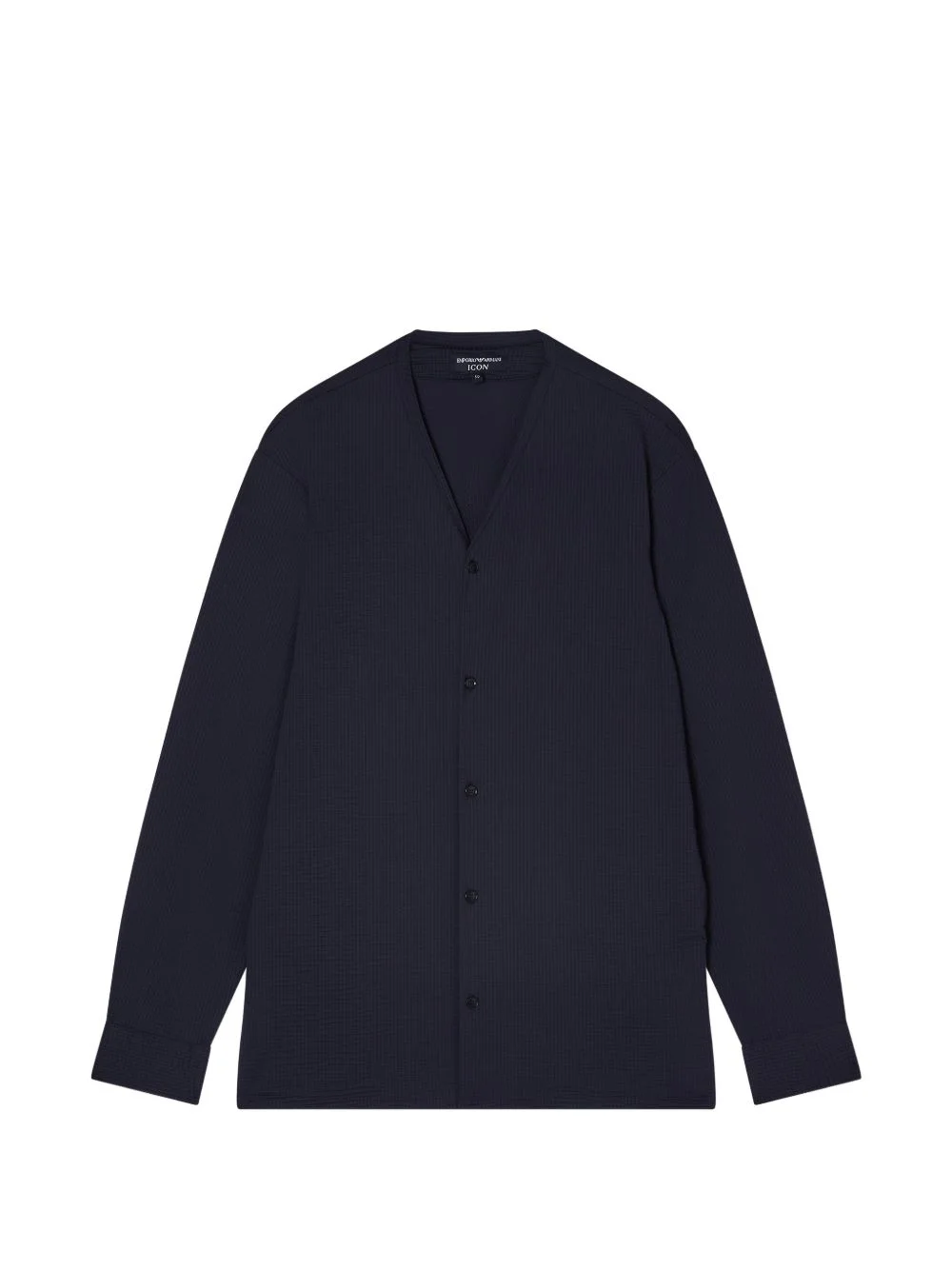 V-neck long-sleeved shirt - 1