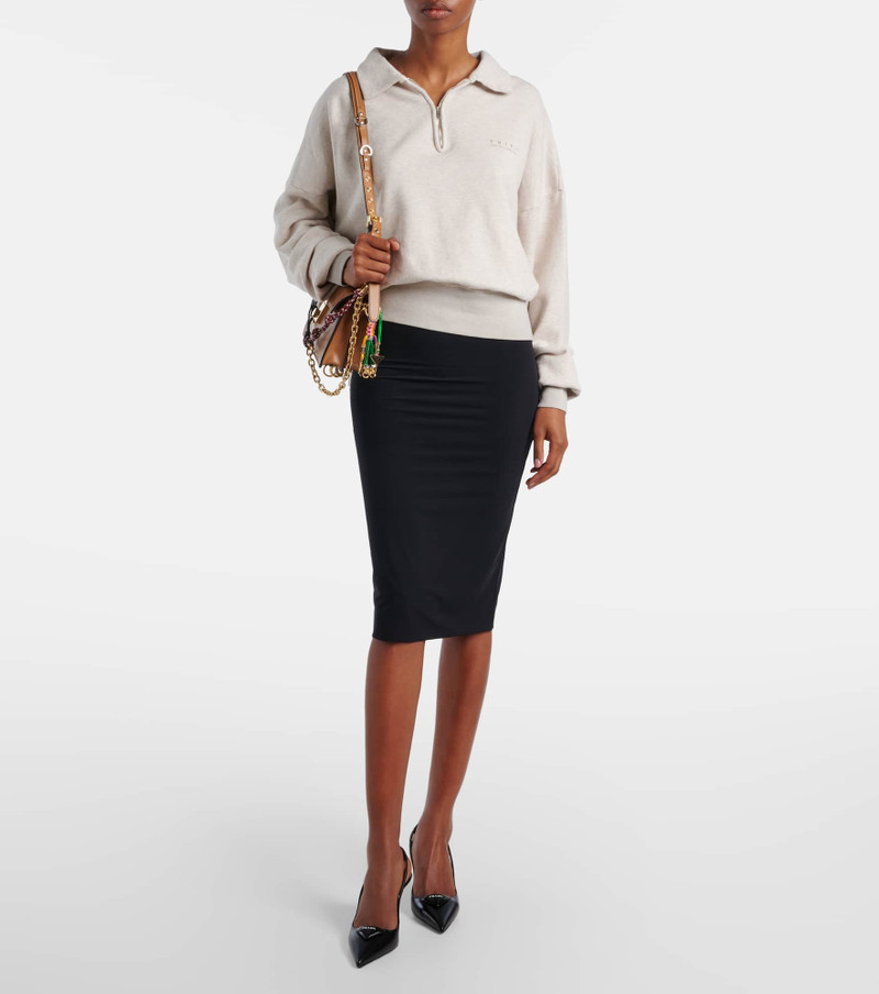 Prada Logo pencil skirt outlook